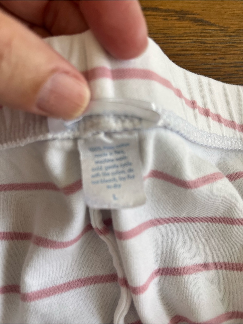 LAKE Women’s L Pink Stripe Pajama Pants Soft Pima Cotton Loungewear Comfy Cozy - Picture 3 of 6